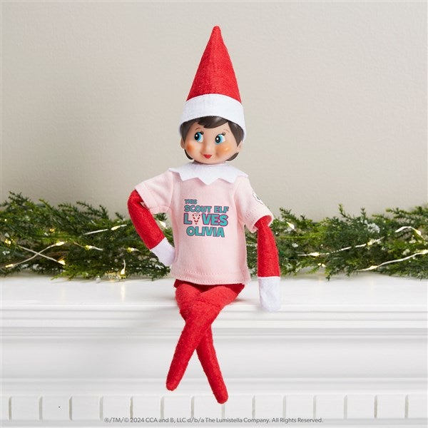 Personalized Candy Cane Love Elf on the Shelf Shirt  - 45379