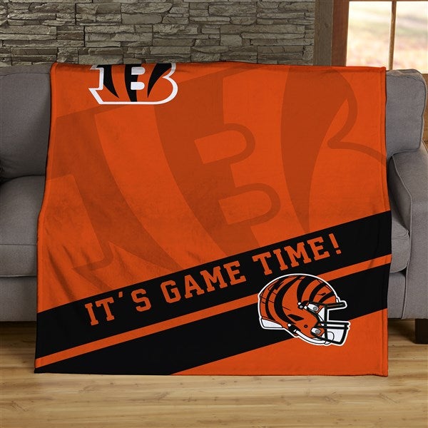 NFL Corner Logo Cincinnati Bengals Personalized Blankets - 45461