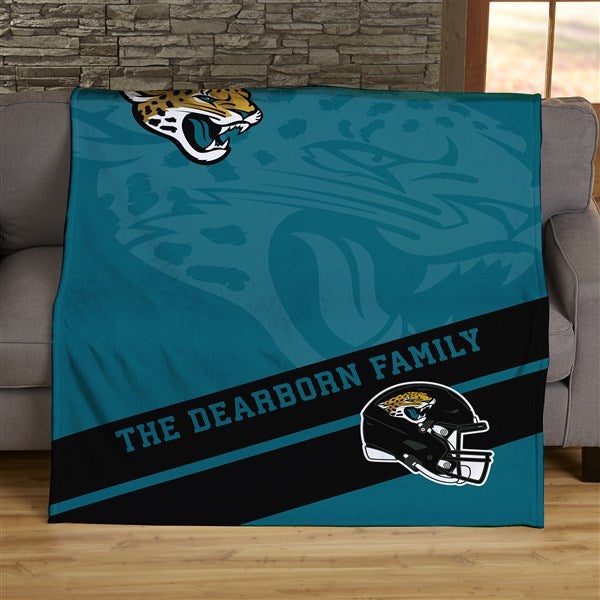 NFL Corner Logo Jacksonville Jaguars Personalized Blankets - 45479
