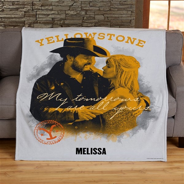 Yellowstone Beth and Rip Personalized Fleece Blanket  - 45502D