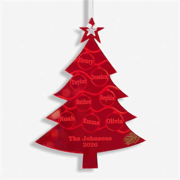 Family Tree Personalized Acrylic Ornaments - 45515