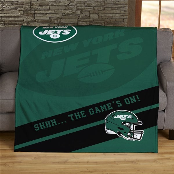NFL Corner Logo New York Jets Personalized Blankets - 45553