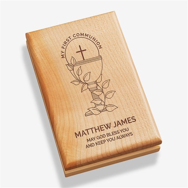 First Communion Icons Personalized Valet Box  - 45569