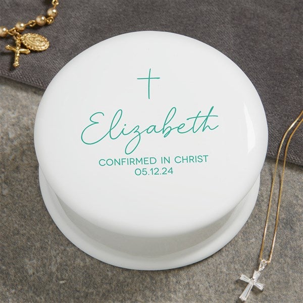 Confirmed in Christ Personalized Jewelry Box - 45574