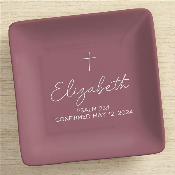 Confirmed in Christ Personalized Ring Dish - 45575