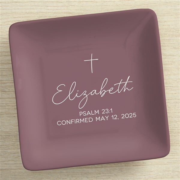 Confirmed in Christ Personalized Ring Dish - 45575