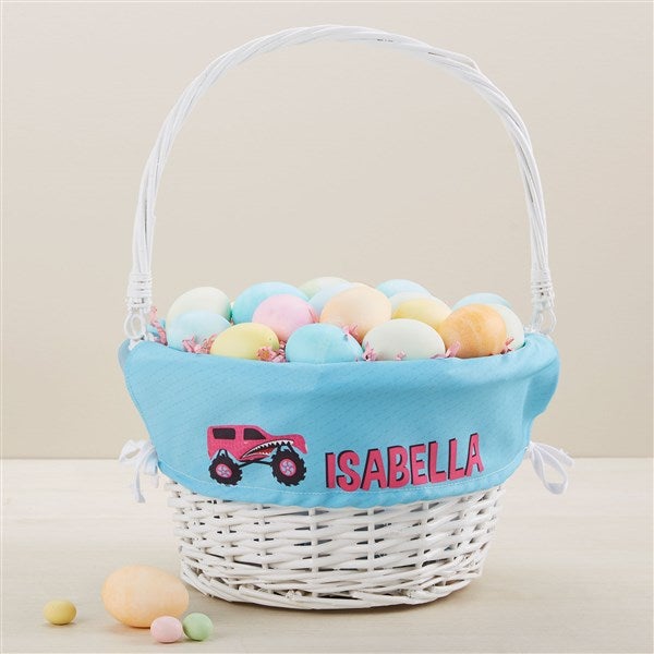 Construction & Monster Trucks Personalized Easter Basket - 45580