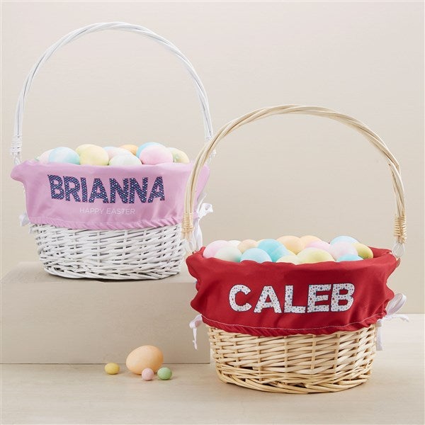 Pop Pattern Personalized Easter Basket - 45581