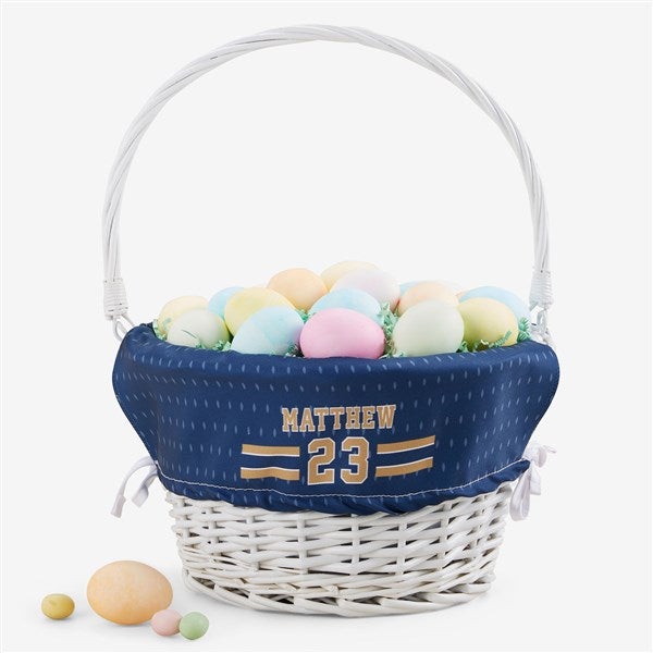 Sports Jersey Personalized Easter Basket - 45582