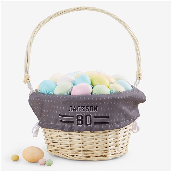 Sports Jersey Personalized Easter Basket - 45582