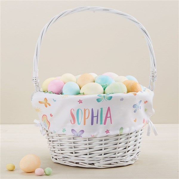 Watercolor Brights Personalized Easter Basket - 45583