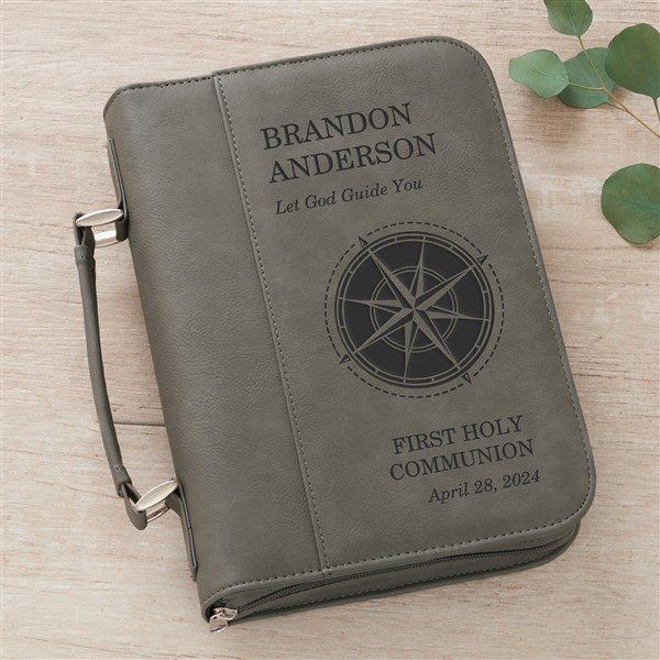 First Communion Compass Personalized Bible Cover  - 45588