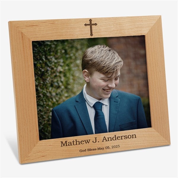Confirmation Cross Personalized Picture Frame - 45594
