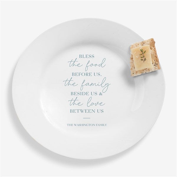 Bless the Food Before Us Personalized Round 7.5" Plate - 45606