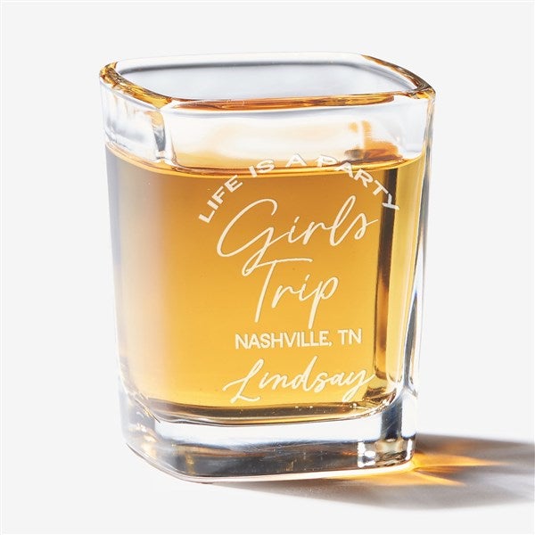 Girls Trip Personalized Clear Shot Glass - 45616