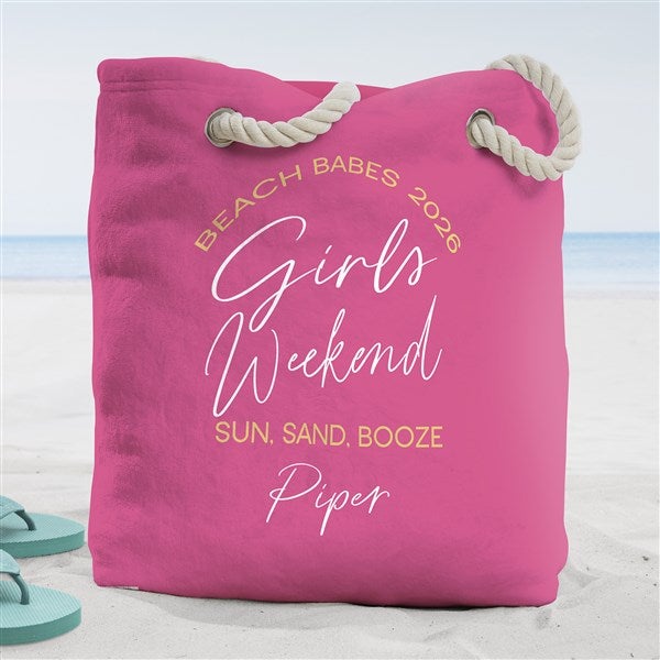 Girls Trip Personalized Terry Cloth Beach Bags - 45619