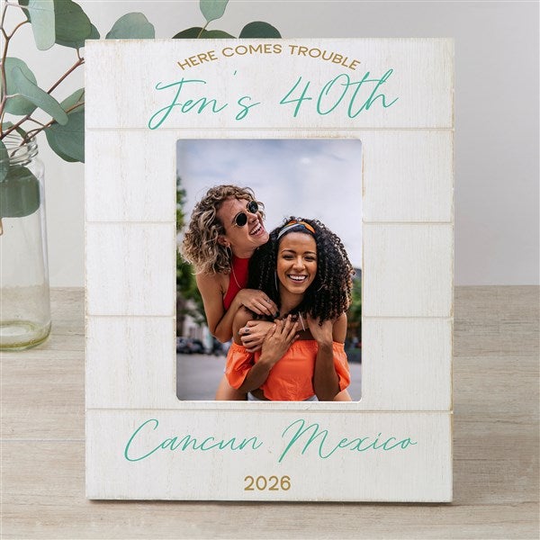 Girls Trip Personalized Shiplap Picture Frame - 45622