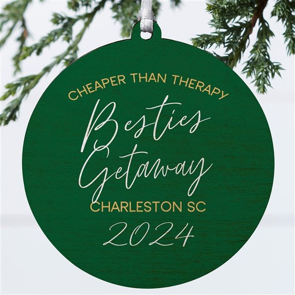 Girls Trips Personalized Christmas Ornament  - 45625