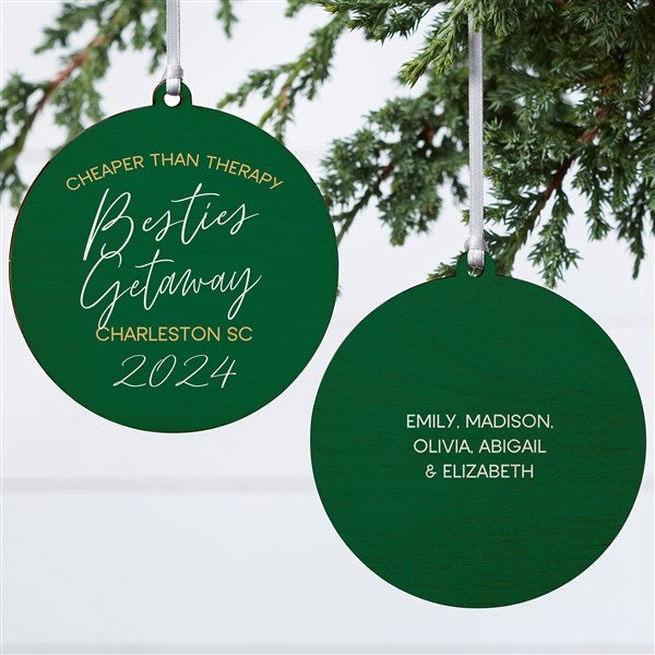 Girls Trips Personalized Christmas Ornament  - 45625