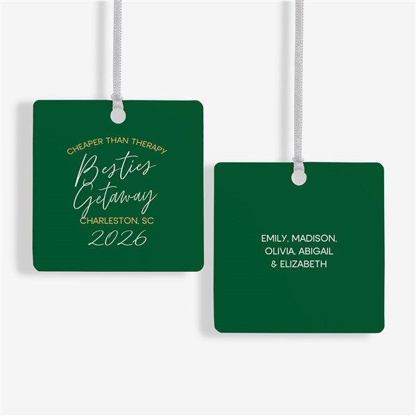 Girls Trips Personalized Christmas Ornament  - 45625