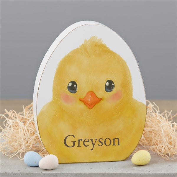 Personalized Easter Bunny & Chick Watercolor Shelf Decorations - 45683