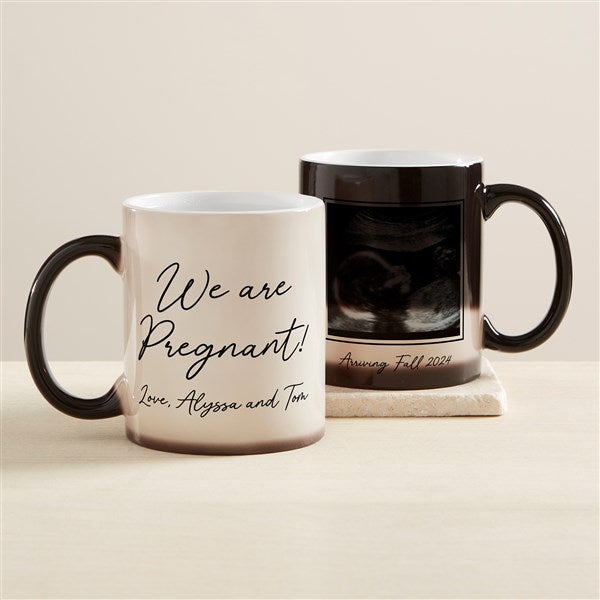 We Are Pregnant Personalized Color Changing Coffee Mug  - 45687