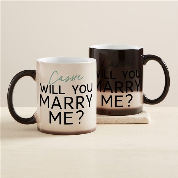 Will You Marry Me Personalized Color Changing Coffee Mug - 45690