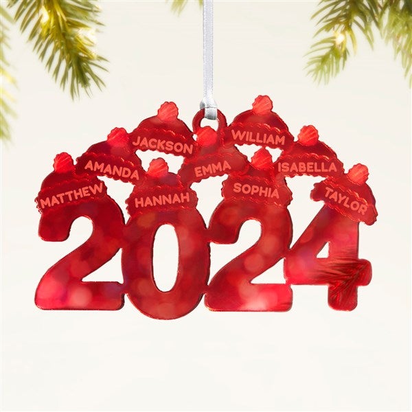 2024 Family Personalized Acrylic Ornament - 45711