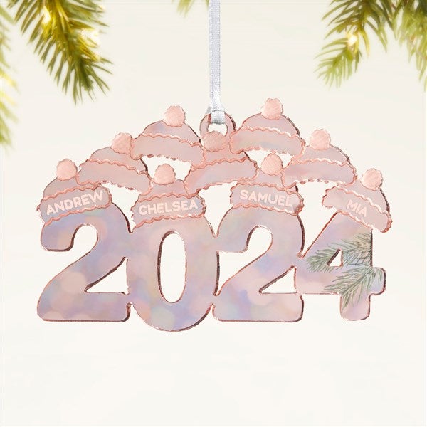 2024 Family Personalized Acrylic Ornament - 45711
