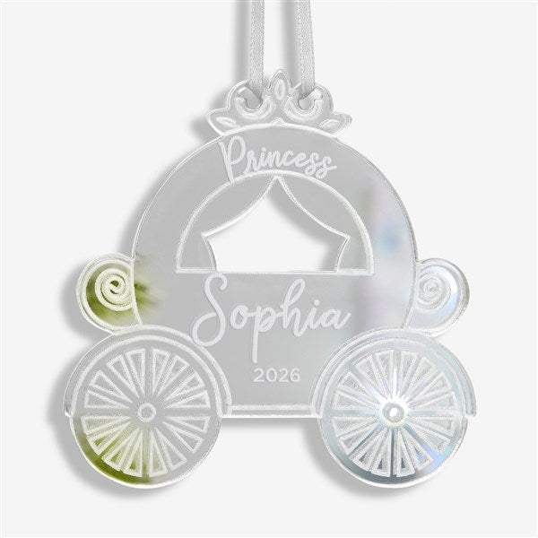 Princess Carriage Personalized Acrylic Ornament  - 45714