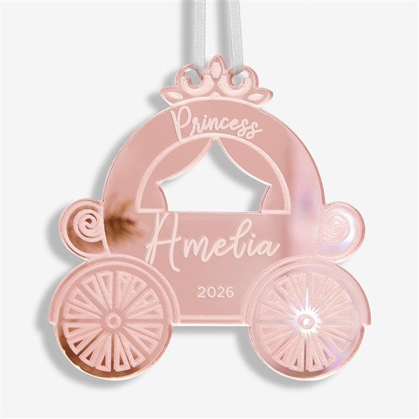 Princess Carriage Personalized Acrylic Ornament  - 45714