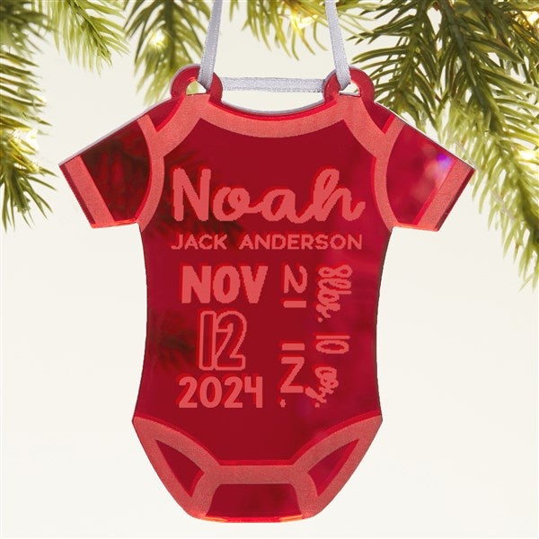 Baby Bodysuit Personalized Acrylic Ornament  - 45715