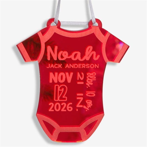 Baby Bodysuit Personalized Acrylic Ornament  - 45715