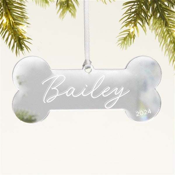 Dog Bone Personalized Acrylic Christmas Ornaments - 45716