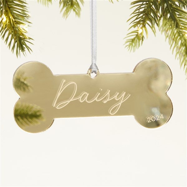 Dog Bone Personalized Acrylic Christmas Ornaments - 45716