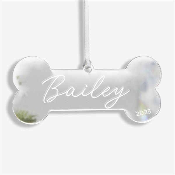 Dog Bone Personalized Acrylic Christmas Ornaments - 45716