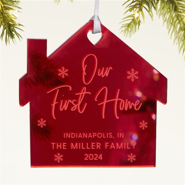 Our First Home Personalized Acrylic Ornament - 45718