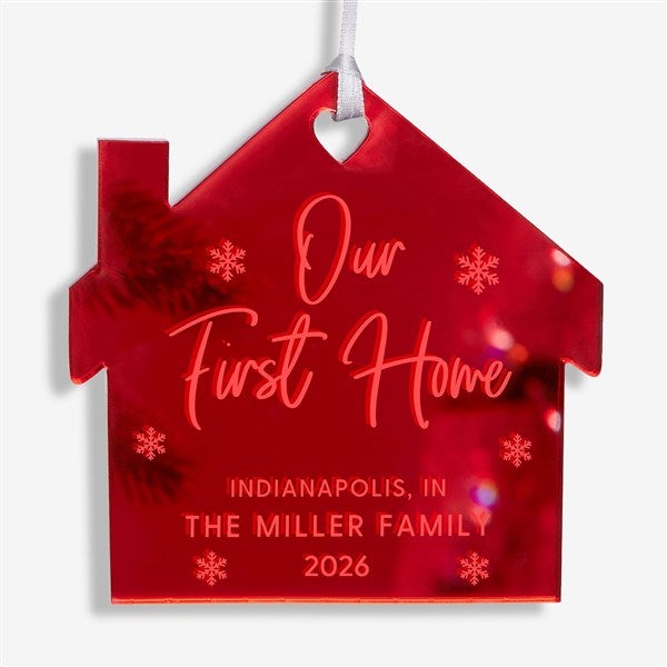 Our First Home Personalized Acrylic Ornament  - 45718