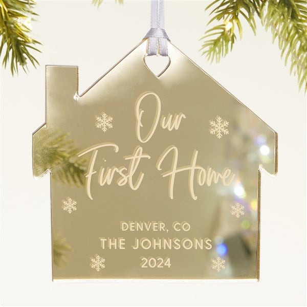 Our First Home Personalized Acrylic Ornament  - 45718