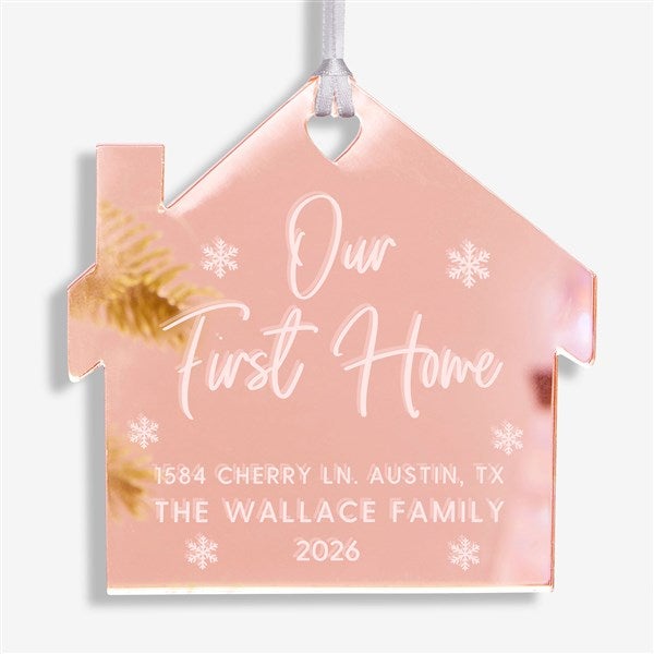Our First Home Personalized Acrylic Ornament  - 45718