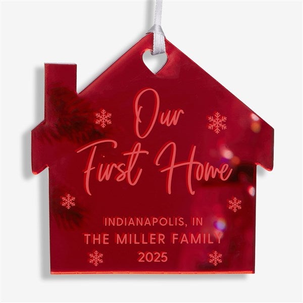 Our First Home Personalized Acrylic Ornament  - 45718