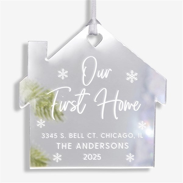 Our First Home Personalized Acrylic Ornament  - 45718
