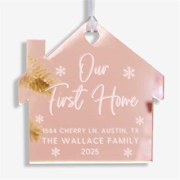 Our First Home Personalized Acrylic Ornament  - 45718
