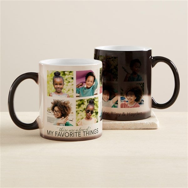 My Favorite Things Personalized Color Changing Coffee Mug  - 45726