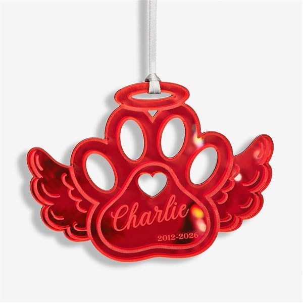 Pet Memorial Personalized Acrylic Christmas Ornament  - 45729