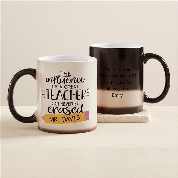 Influence of Great Teacher Personalized Color Changing Coffee Mug  - 45731