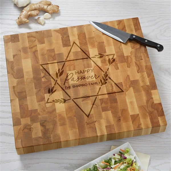 Passover Personalized Butcher Block Cutting Board - 45750