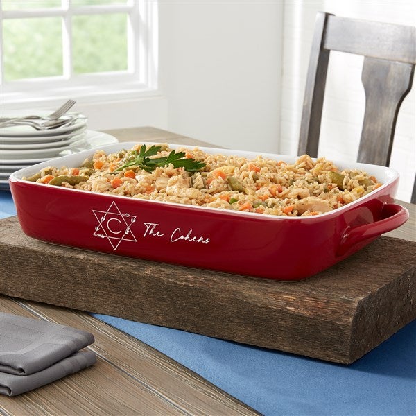 Passover Personalized Ceramic Casserole Baking Dish - 45760