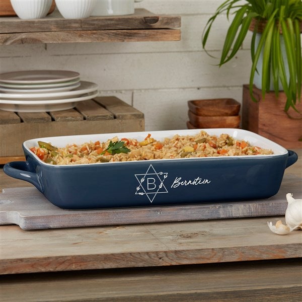 Passover Personalized Ceramic Casserole Baking Dish - 45760