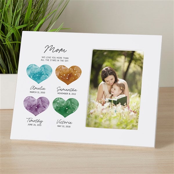 Birthstone Constellations Personalized Offset Picture Frame  - 45763